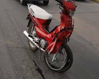 Motociclista cay� del rodado y sufri� heridas leves