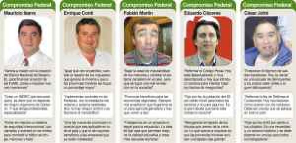 Uno por uno, los proyectos