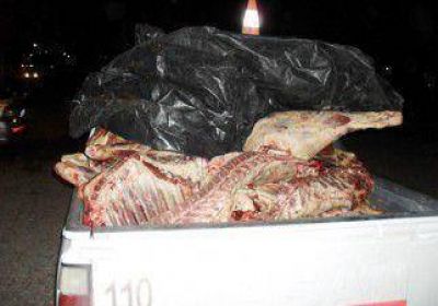 Frenaron 1.000 kilos de carne con destino a Neuqu�n 