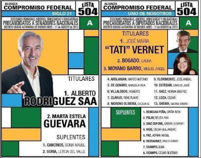 Alberto Rodr�guez Sa� va en Capital Federal con la Lista 504