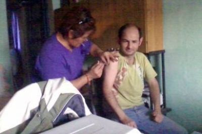 Vacunaron al 100% de los grupos de riesgo en Camarones
