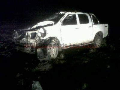 Vuelco en la zona de El Guadal Sur