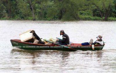 La altura del r�o Paran� lleg� a niveles normales en Barranqueras