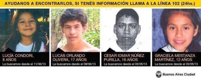 Intensa b�squeda de cuatro chicos