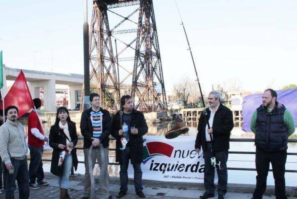 Riachuelo: candidatos de izquierda pescaron un zapato