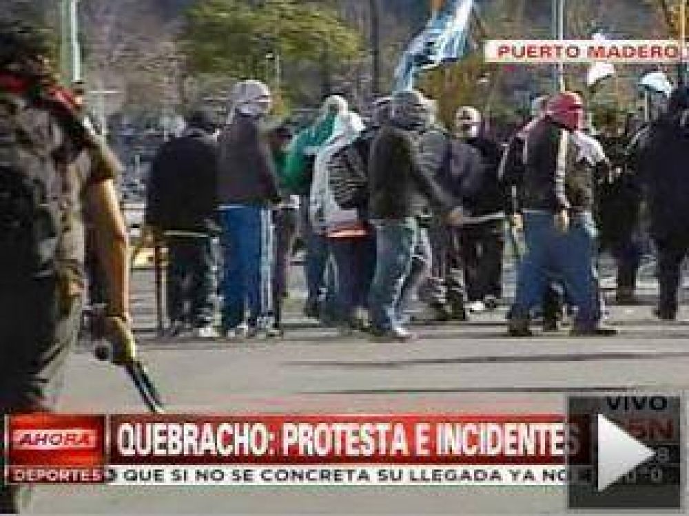 Quebracho provoc� incidentes en Puerto Madero