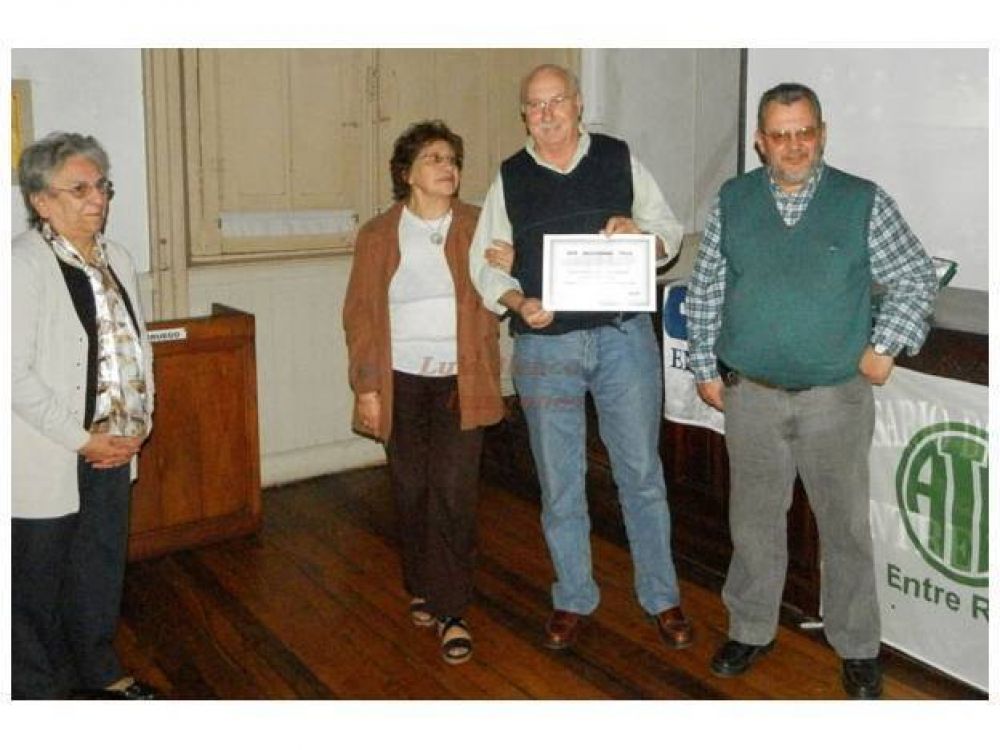 El gremio ATE homenaje� a veteranos afiliados de Rosario del Tala