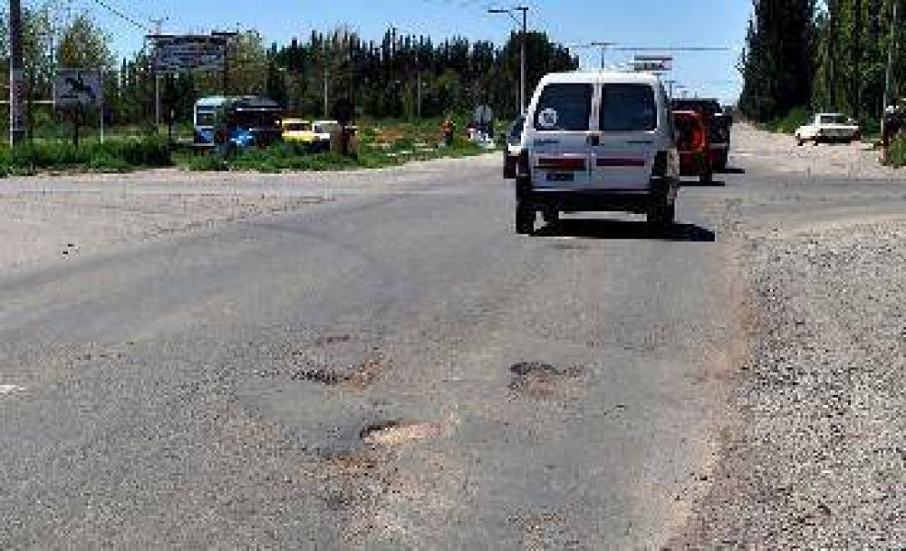 Allen: por una obra cortan tr�nsito en la ruta Chica