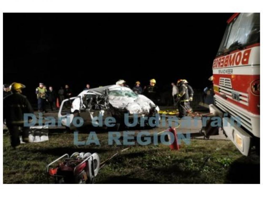 Fatal accidente con cinco muertos en la ruta 20