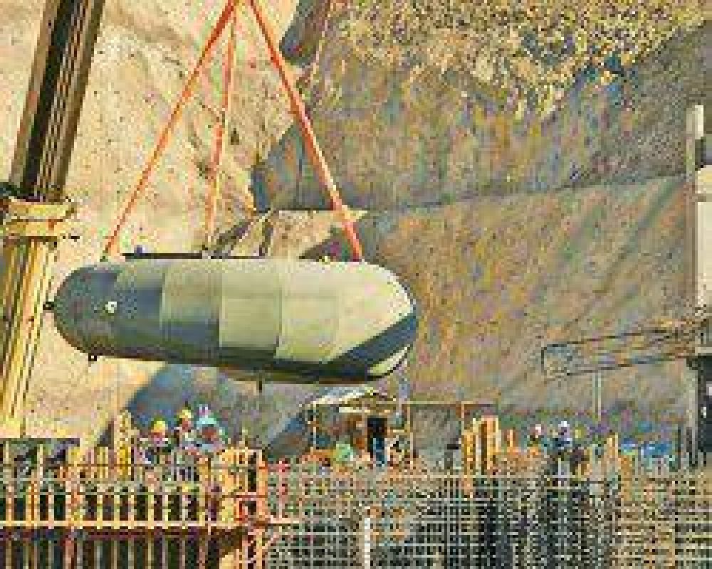 Colocaron una pieza fundamental para la generaci�n de energ�a en Punta Negra