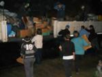 Donaci�n a las comunidades abor�genes de San Ignacio, Misiones