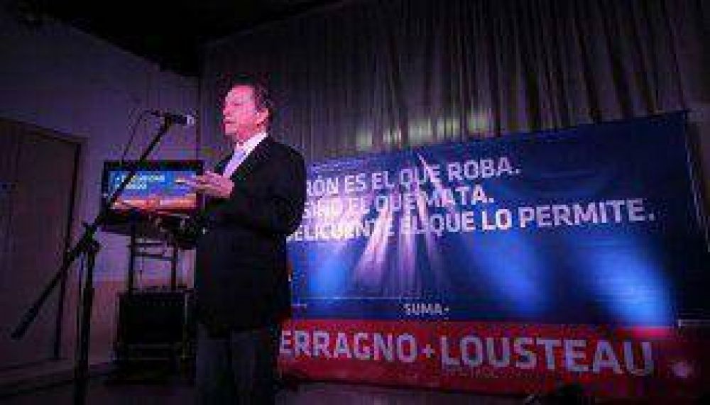 Terragno present� su plan de seguridad