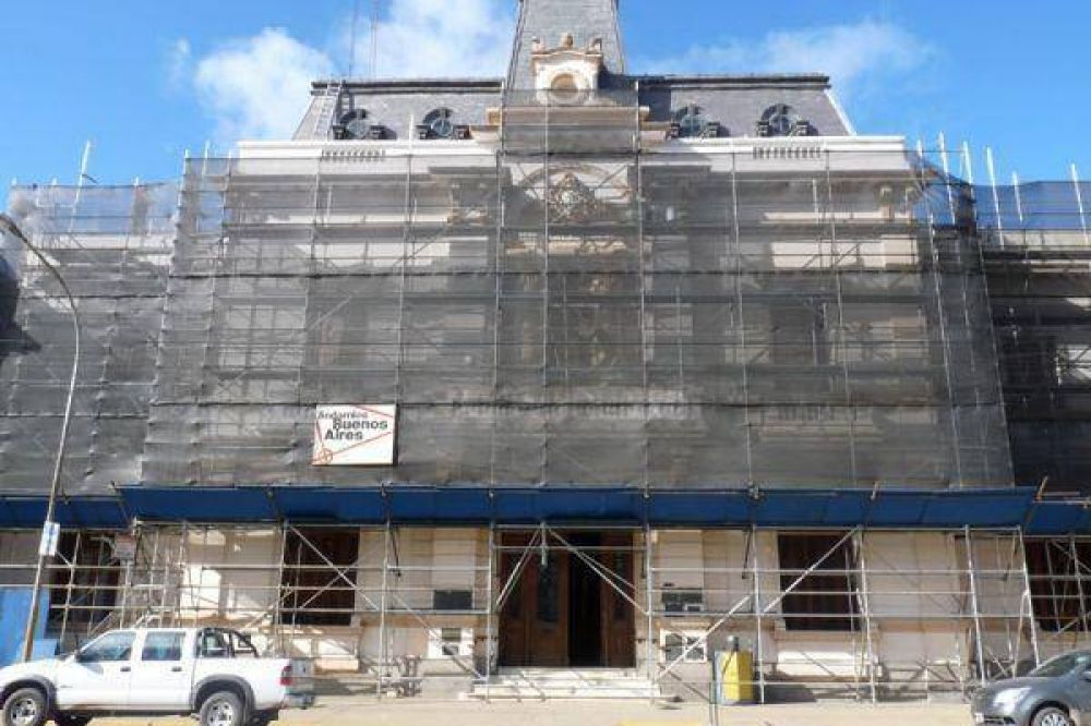 Avanzan las obras en el Palacio Municipal