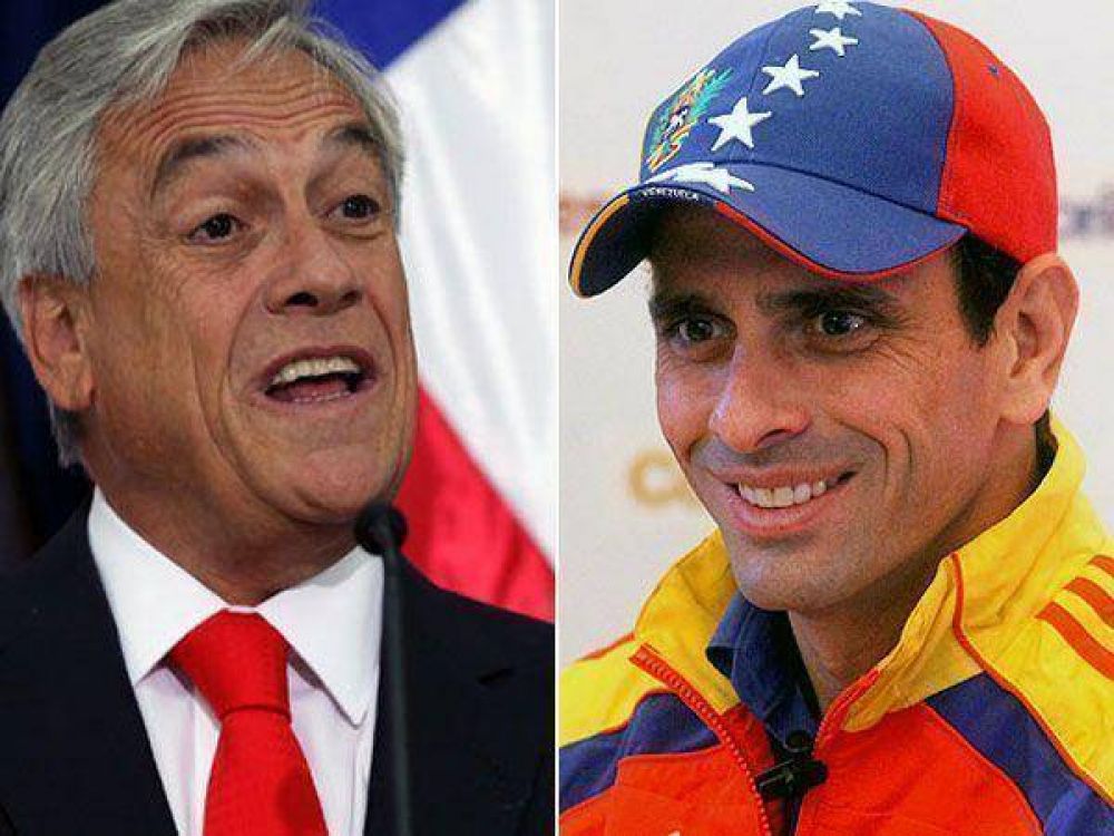 Henrique Capriles se re�ne con Sebasti�n Pi�era