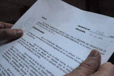 Sapag adhiri� al decreto de promoci�n petrolera
