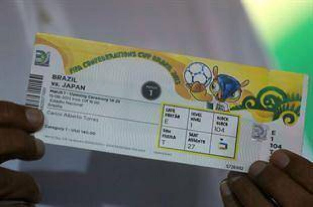 La entrada m�s barata para el Mundial de Brasil costar� 90 d�lares