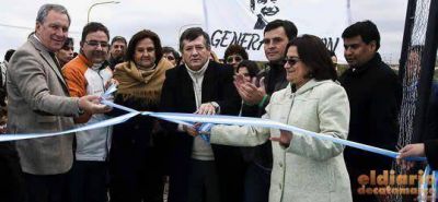 Luc�a inaugur� un nuevo Play�n Polideportivo