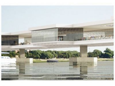�Con una pasarela sobre la laguna se pueden unir las dos costaneras�