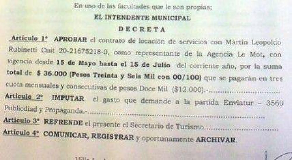 Contratan agencia de publicidad para posicionar Villa La Angostura
