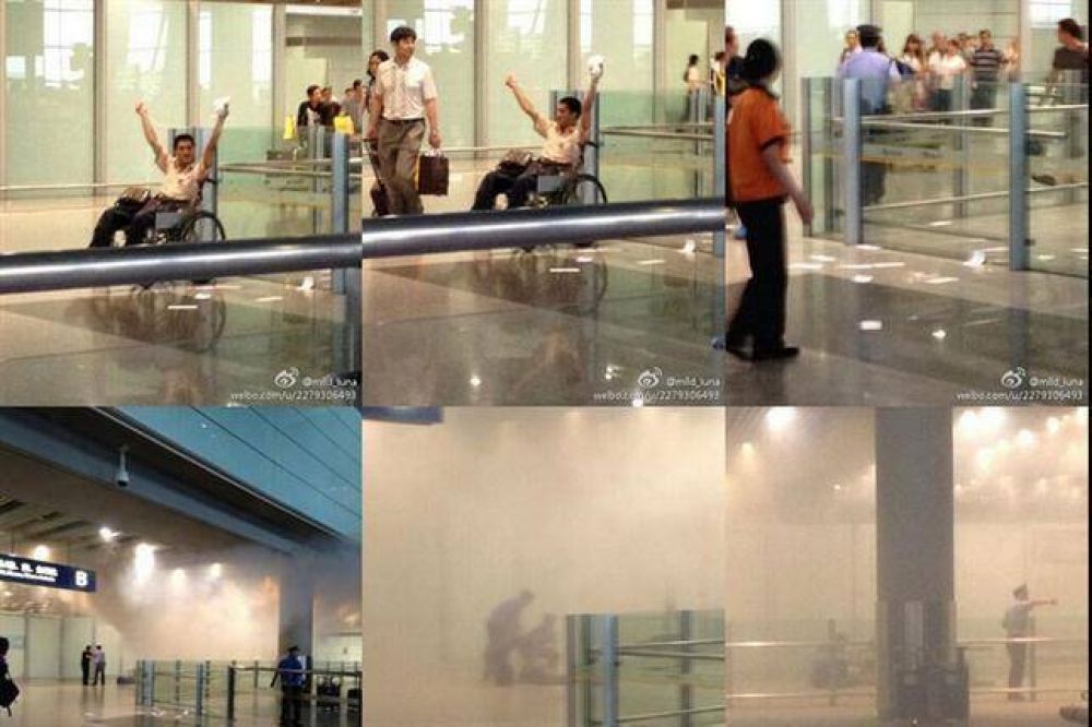 Fuerte explosi�n en el aeropuerto de Pek�n