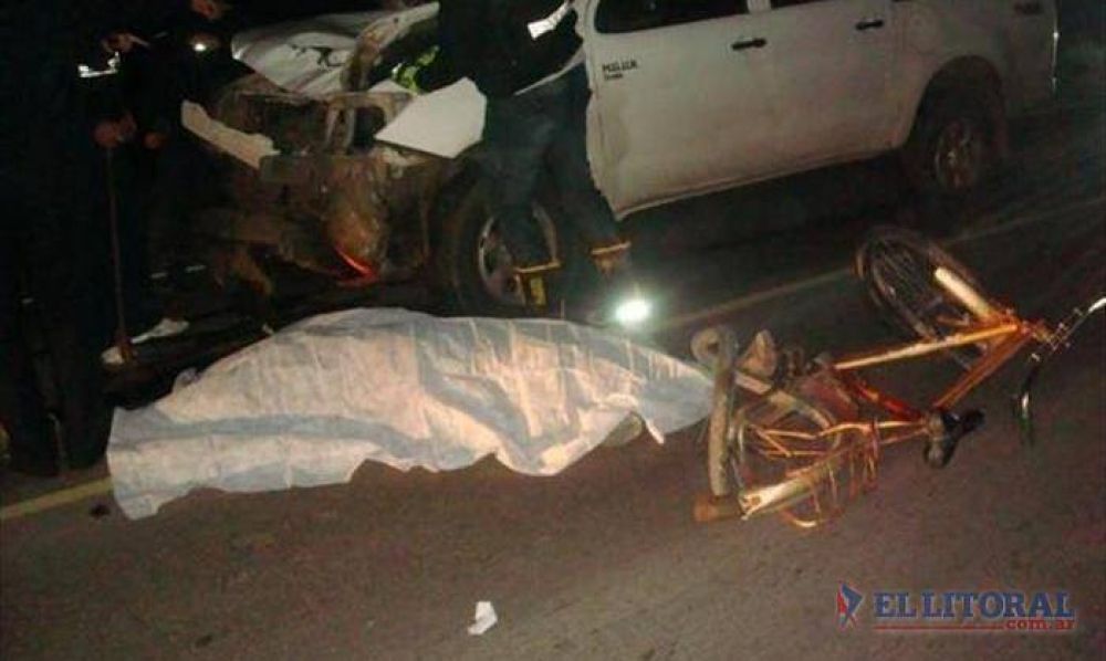 Tragedia vial: falleci� un ciclista al ser embestido por una camioneta en Ruta 27