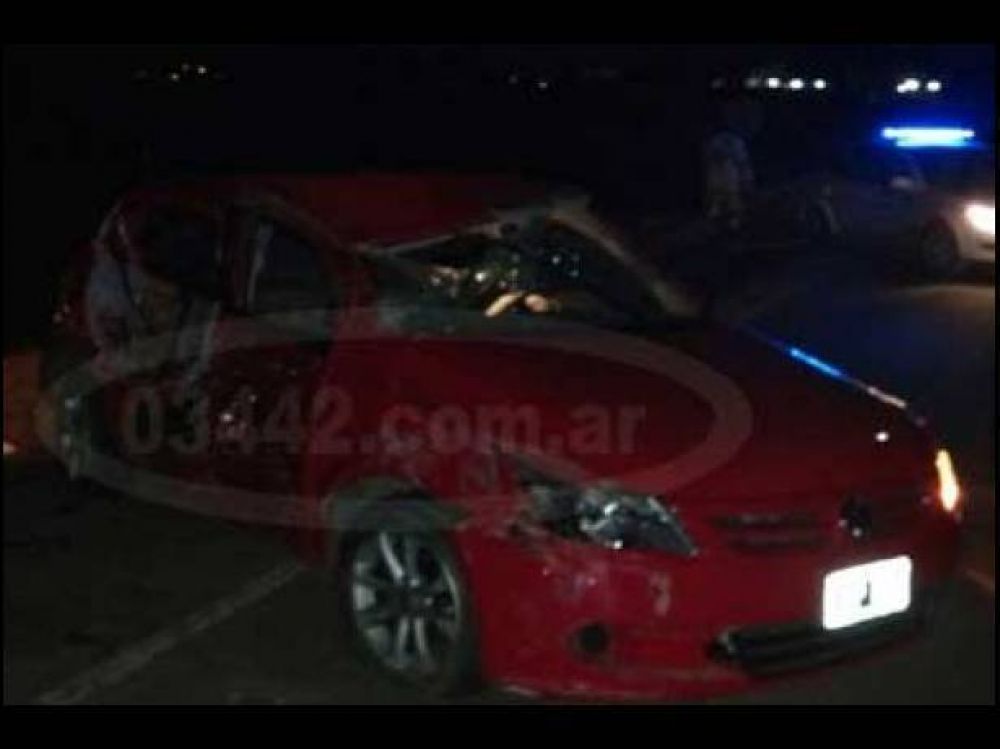 Tr�gico accidente en el acceso del tr�nsito pesado 25 de Junio