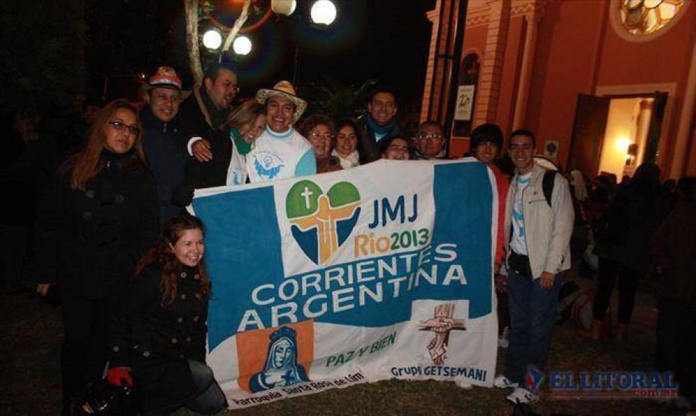 La delegaci�n correntina llega a Rio al encuentro con el Papa