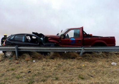 Un muerto en un choque en la ruta 35