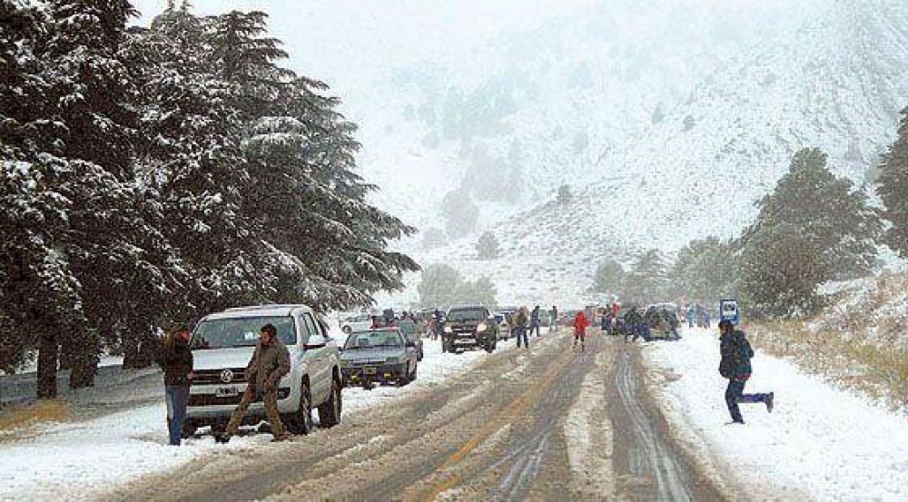 Otra vez la nieve cubri� de blanco al sudoeste