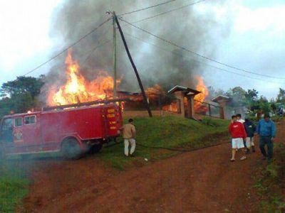 Un empleado detenido por el incendio y destrucci�n de dos casas