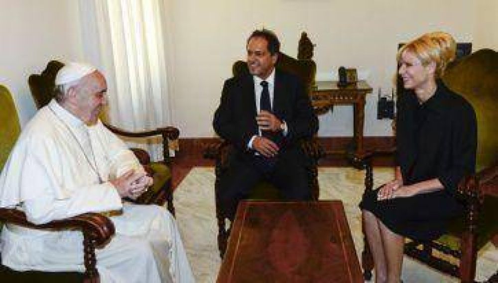 En Brasil, Scioli recibe al Papa