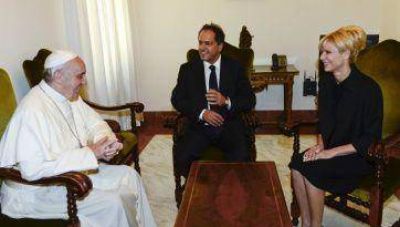En Brasil, Scioli recibe al Papa