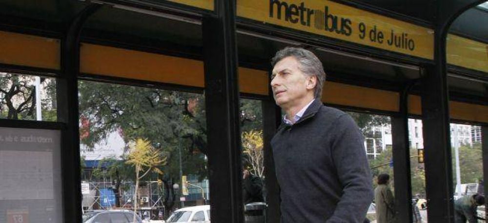 Macri apuesta al Metrobus de la 9 de Julio para ganar la elecci�n