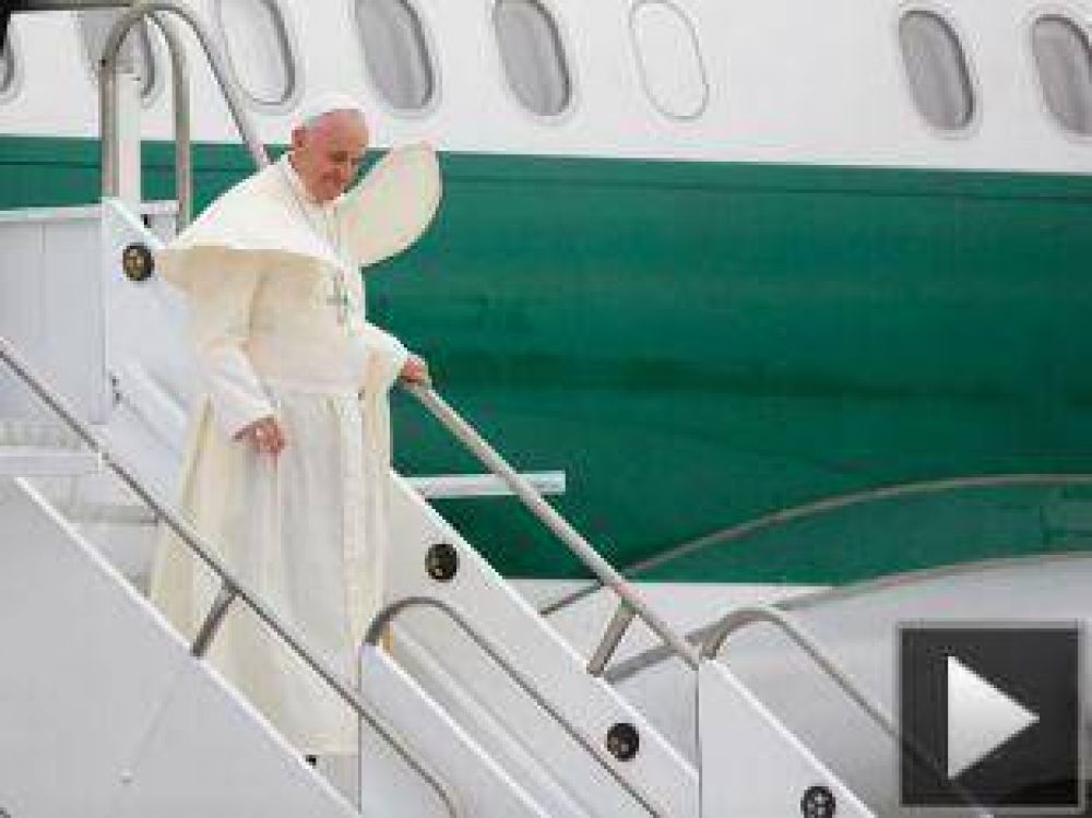 As� lleg� el Papa argentino a Brasil