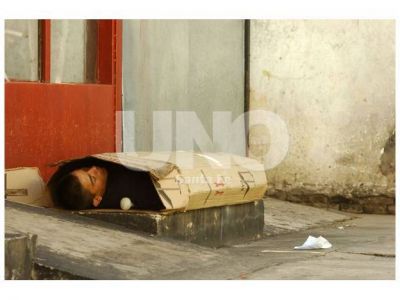 Lleg� el fr�o y hay cerca de 20 personas viviendo en la calle