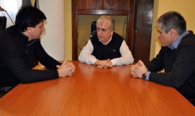 Cant�n junto a Gonz�lez y G�mez Bull hablaron sobre obras para R�o Gallegos