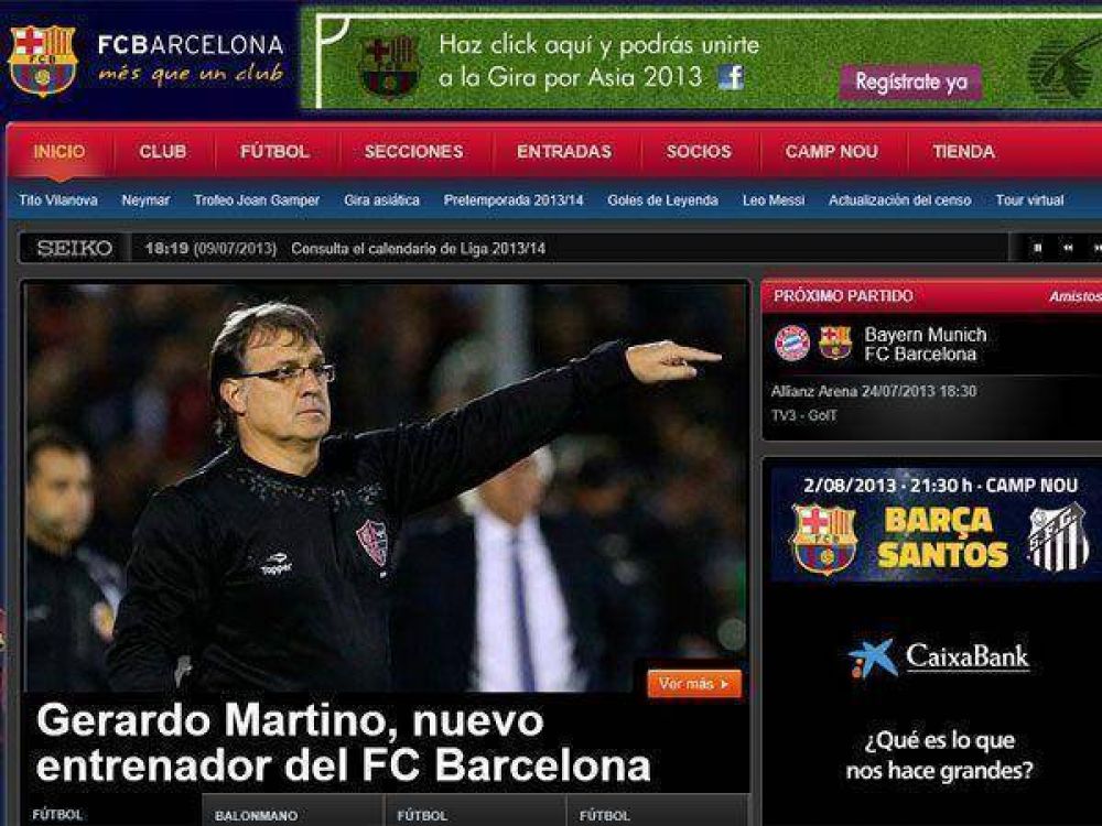 Oficial: Martino es entrenador del FC Barcelona