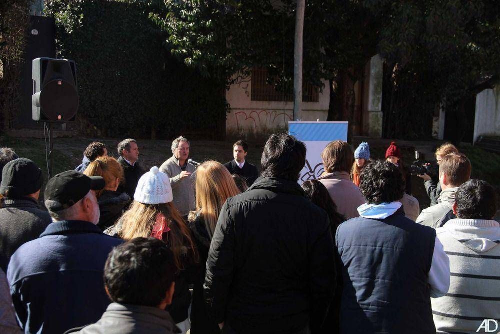 Se inaugur� la obra de pavimentaci�n sobre la calle Pampa