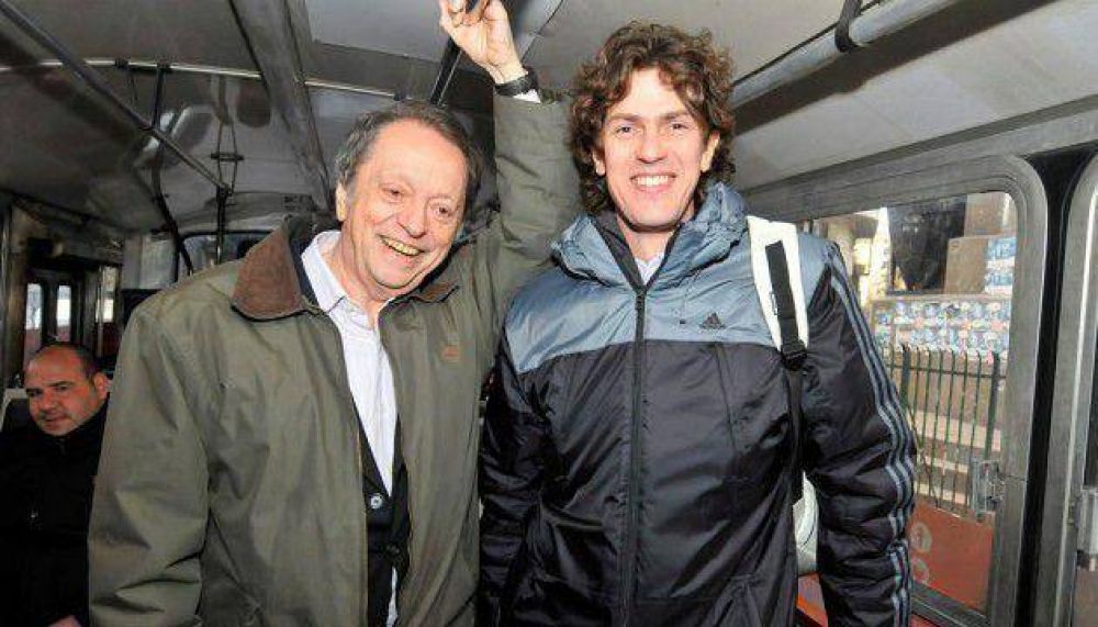 Terragno y Louteau se subieron al bondi para la campa�a