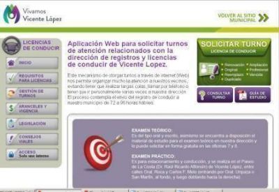 Se gestionar�n por Internet los turnos para la obtenci�n y renovaci�n de las licencias de conducir en Vicente L�pez 
