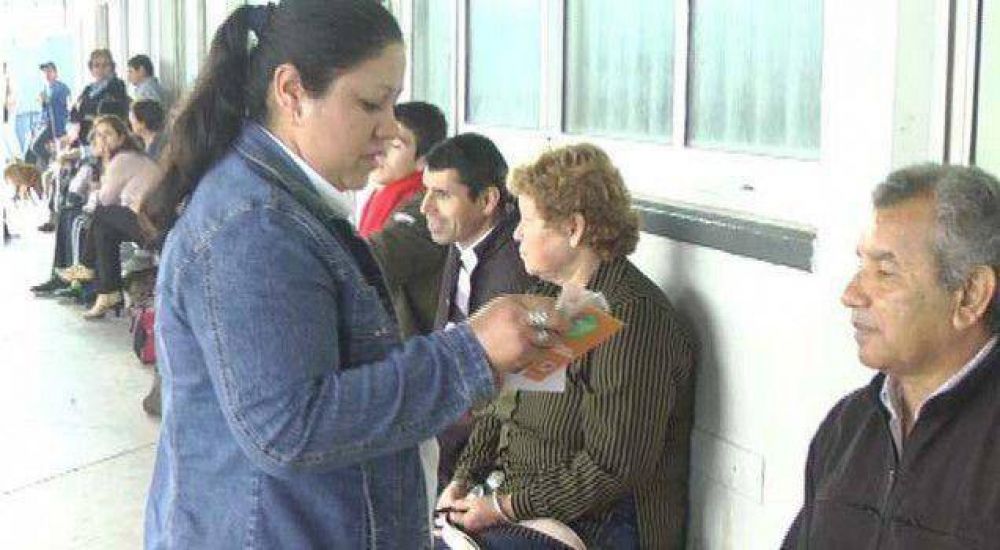 En la terminal, contin�a la campa�a contra la Trata de Personas