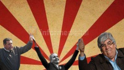 �Evita juntar� a Moyano con De Angeli?	 