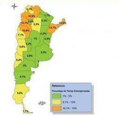 Casi el 11% de las tierras riojanas est�n en manos extranjeras