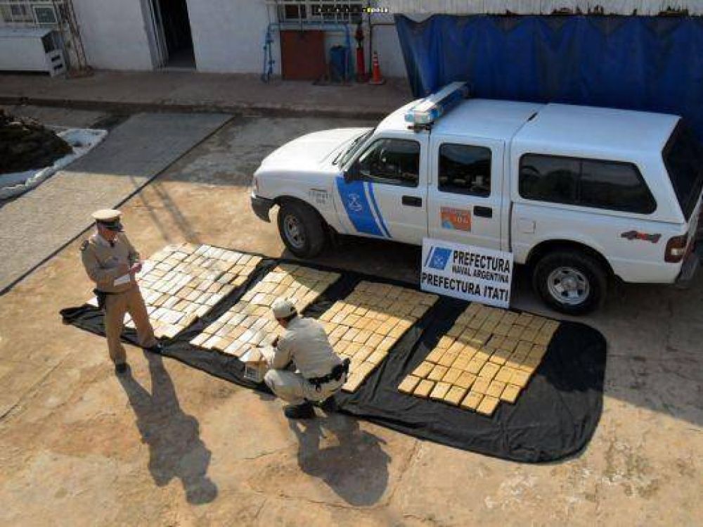 Prefectura secuestr� 500 kilos de marihuana en taller