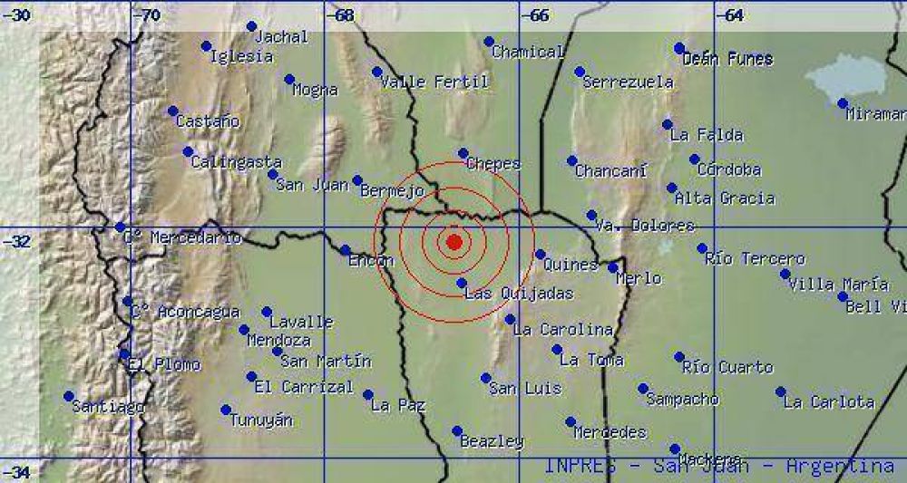 Tembl� en San Juan, San Luis y Catamarca