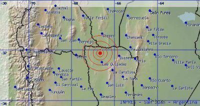 Tembl� en San Juan, San Luis y Catamarca
