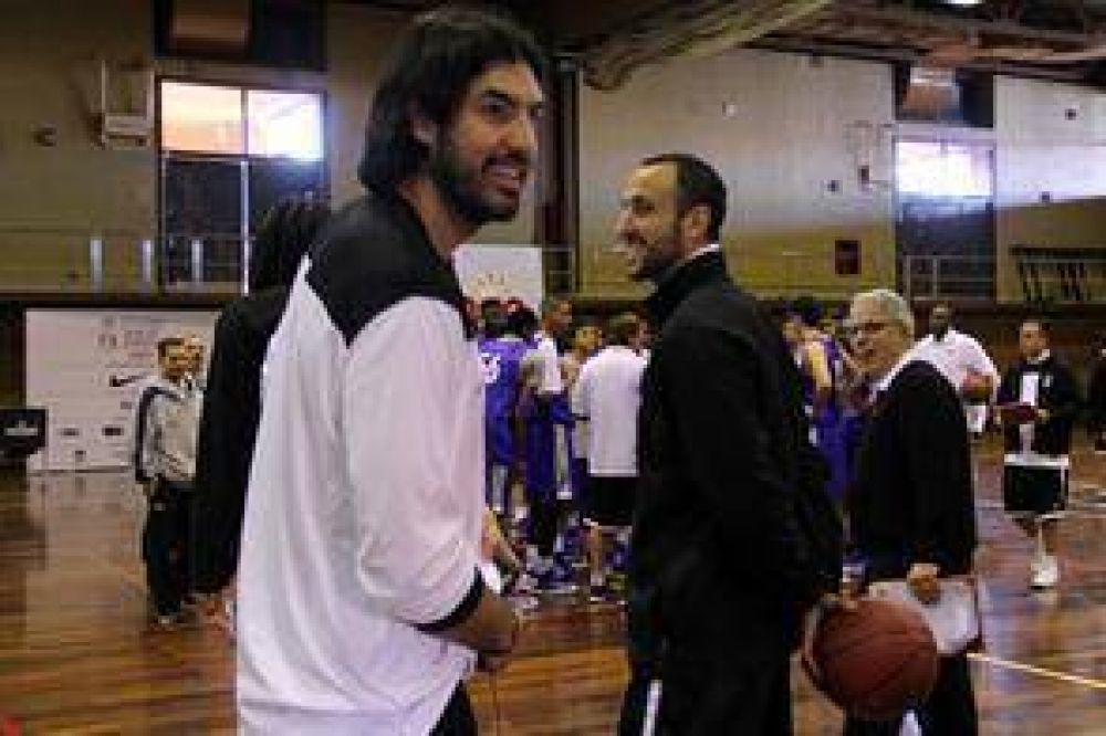 La NBA, en la Argentina: Gin�bili, Prigioni y Scola brindaron una cl�nica en el Cenard