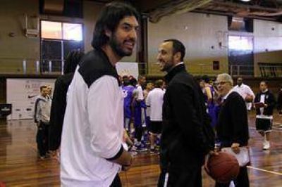 La NBA, en la Argentina: Gin�bili, Prigioni y Scola brindaron una cl�nica en el Cenard
