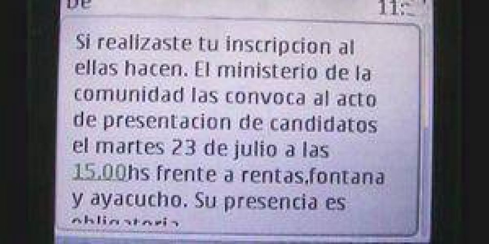 Mensajes de texto: Hay una denuncia federal