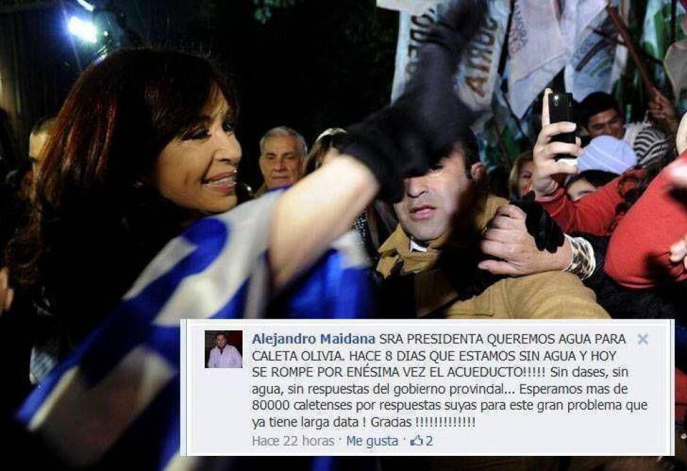 CFK realiza obras que le piden por Twitter y Facebook